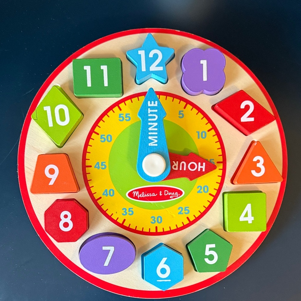 Melissa & Doug Vibrant Shape Learning Clock